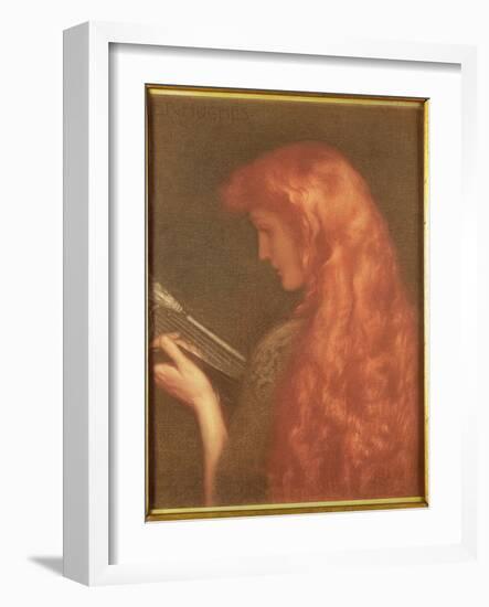 Making Music-Edward Robert Hughes-Framed Giclee Print