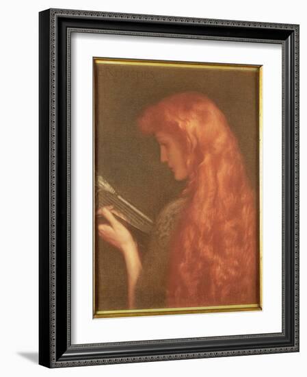 Making Music-Edward Robert Hughes-Framed Giclee Print