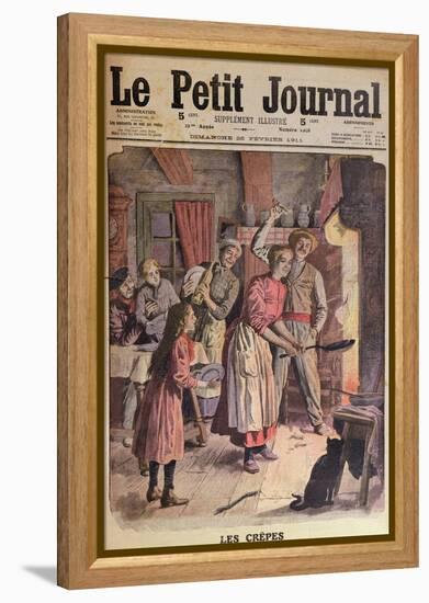 Making Pancakes, Illustration from 'Le Petit Journal', 26th February 1911-English School-Framed Premier Image Canvas