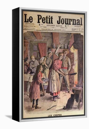 Making Pancakes, Illustration from 'Le Petit Journal', 26th February 1911-English School-Framed Premier Image Canvas