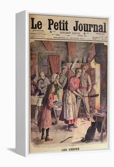 Making Pancakes, Illustration from 'Le Petit Journal', 26th February 1911-English School-Framed Premier Image Canvas