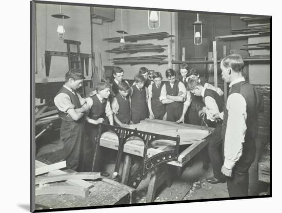 Making Pianos, Benthal Road Evening Institute, London, 1914-null-Mounted Photographic Print