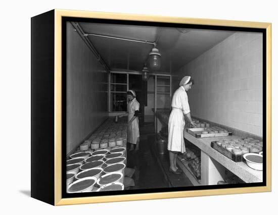 Making Pork Pies, Schonhuts Butchery Factory, Rawmarsh, South Yorkshire, 1955-Michael Walters-Framed Premier Image Canvas