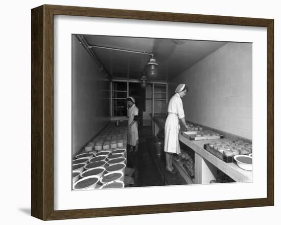 Making Pork Pies, Schonhuts Butchery Factory, Rawmarsh, South Yorkshire, 1955-Michael Walters-Framed Photographic Print