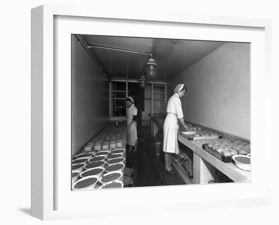 Making Pork Pies, Schonhuts Butchery Factory, Rawmarsh, South Yorkshire, 1955-Michael Walters-Framed Photographic Print