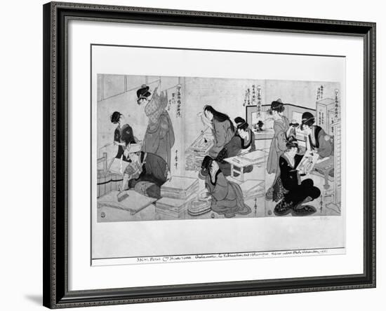 Making Prints-Kitagawa Utamaro-Framed Giclee Print