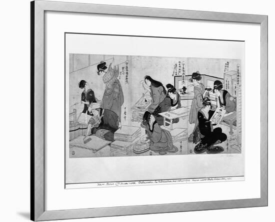 Making Prints-Kitagawa Utamaro-Framed Giclee Print