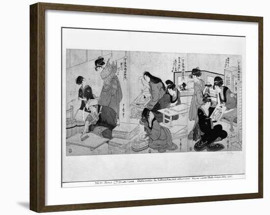 Making Prints-Kitagawa Utamaro-Framed Giclee Print