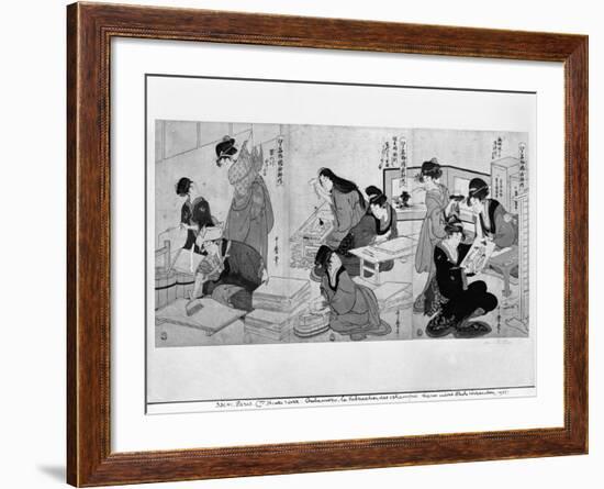 Making Prints-Kitagawa Utamaro-Framed Giclee Print