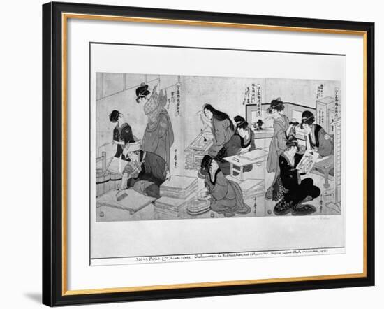 Making Prints-Kitagawa Utamaro-Framed Giclee Print