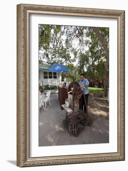 Making Sugar Cane Drinks at the Restaurant at the Ernest Hemingway Home in Havana, Cuba-Carol Highsmith-Framed Photo