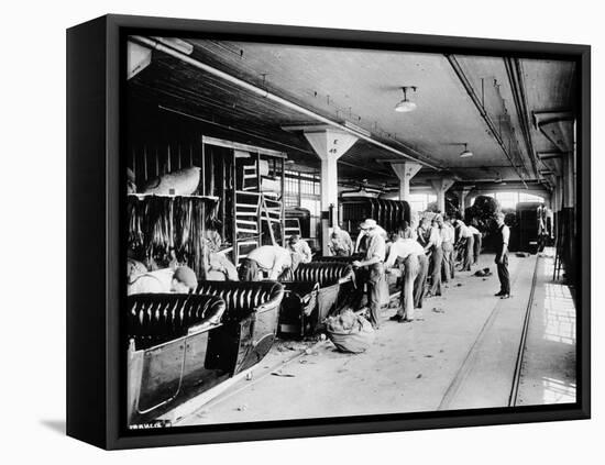 Making the Bodies for Model T Fords, 1915-null-Framed Premier Image Canvas