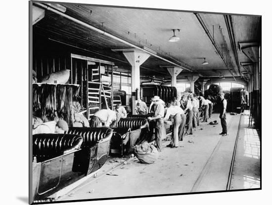 Making the Bodies for Model T Fords, 1915-null-Mounted Photographic Print