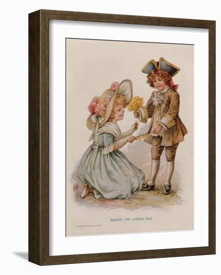 Making the Cowslip Ball, Book Illustration, Early 20Th Century (Colour Lithograph)-Anonymous Anonymous-Framed Giclee Print