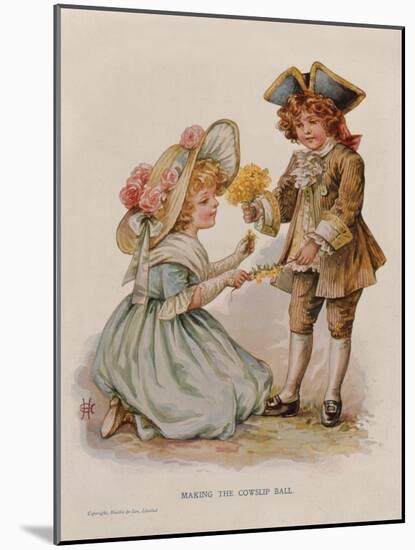 Making the Cowslip Ball, Book Illustration, Early 20Th Century (Colour Lithograph)-Anonymous Anonymous-Mounted Giclee Print