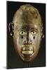 Makonde Mask of Oval Form with Open Mouth-null-Mounted Giclee Print
