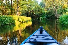 Kayak on a Small River-maksheb-Photographic Print