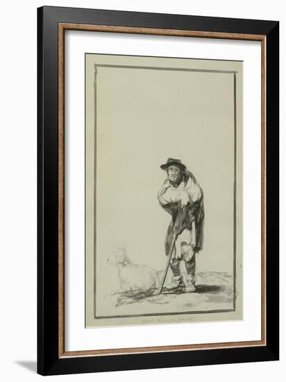 Mal Tiempo Pasas (Gouache)-Francisco Jose de Goya y Lucientes-Framed Giclee Print