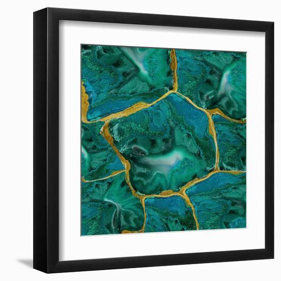 Malachite Accent-Danielle Carson-Framed Art Print