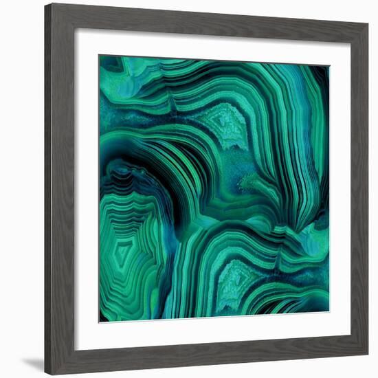 Malachite in Green and Blue-Danielle Carson-Framed Giclee Print