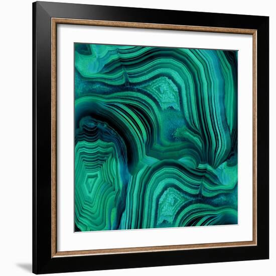 Malachite in Green and Blue-Danielle Carson-Framed Giclee Print