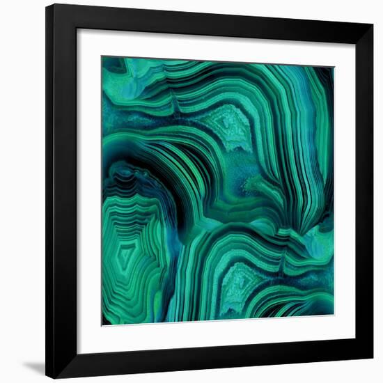 Malachite in Green and Blue-Danielle Carson-Framed Giclee Print