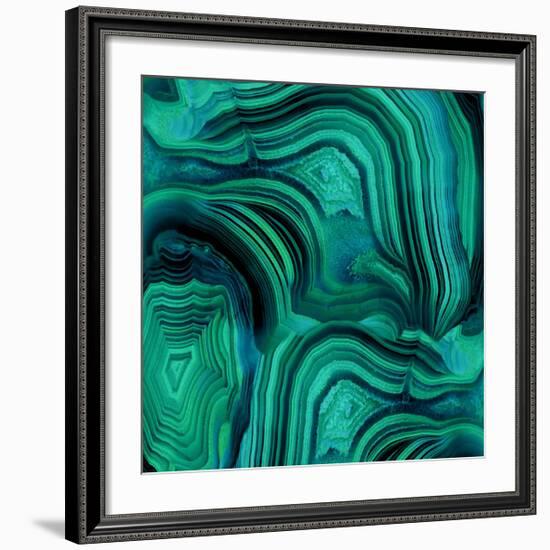 Malachite in Green and Blue-Danielle Carson-Framed Giclee Print