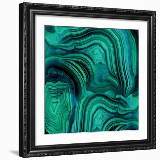 Malachite in Green and Blue-Danielle Carson-Framed Giclee Print