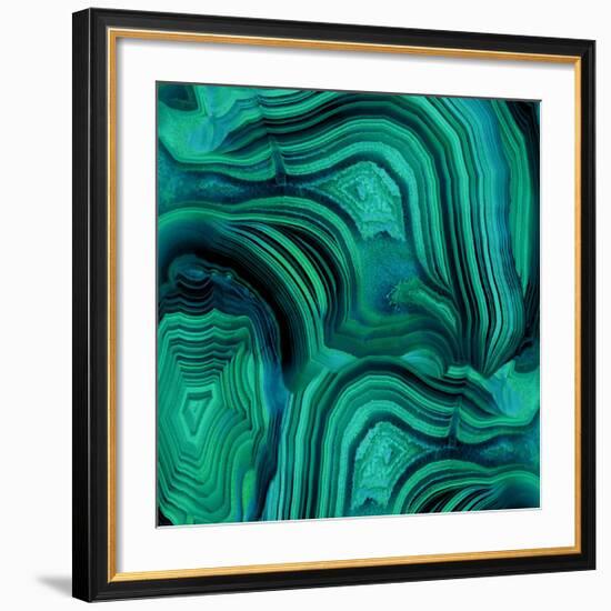 Malachite in Green and Blue-Danielle Carson-Framed Giclee Print