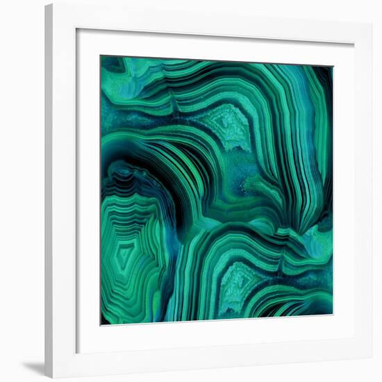 Malachite in Green and Blue-Danielle Carson-Framed Giclee Print