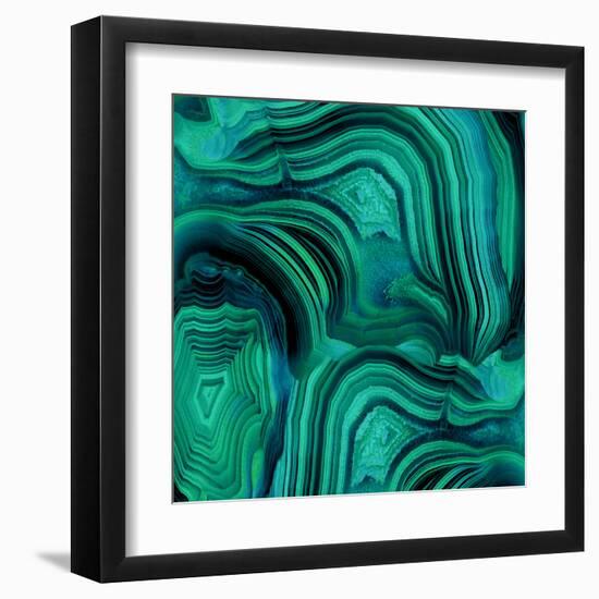 Malachite in Green and Blue-Danielle Carson-Framed Art Print