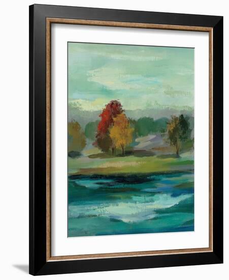 Malachite Lake II-Silvia Vassileva-Framed Art Print