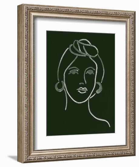 Malachite Portrait V-Melissa Wang-Framed Art Print