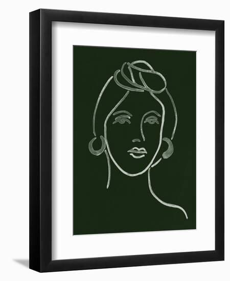 Malachite Portrait V-Melissa Wang-Framed Art Print