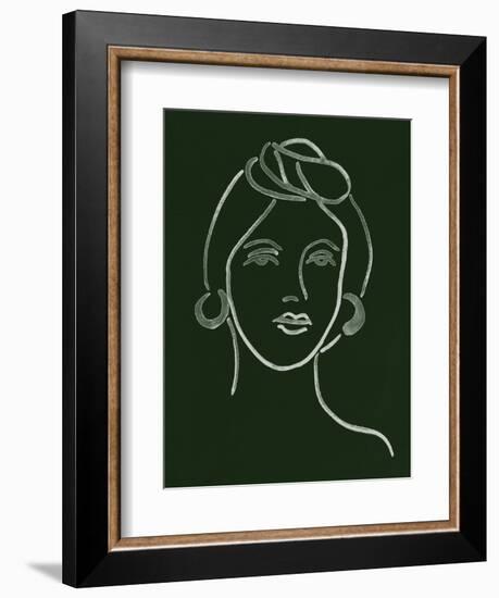 Malachite Portrait V-Melissa Wang-Framed Art Print