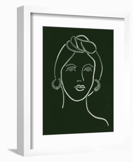 Malachite Portrait V-Melissa Wang-Framed Art Print