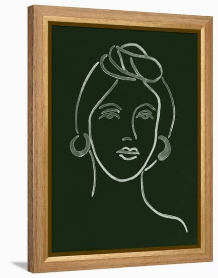 Malachite Portrait V-Melissa Wang-Framed Stretched Canvas