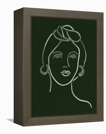 Malachite Portrait V-Melissa Wang-Framed Stretched Canvas