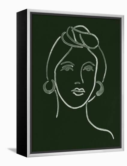 Malachite Portrait V-Melissa Wang-Framed Stretched Canvas