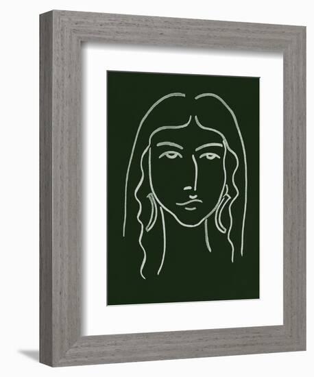 Malachite Portrait VI-Melissa Wang-Framed Art Print