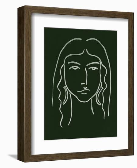 Malachite Portrait VI-Melissa Wang-Framed Art Print