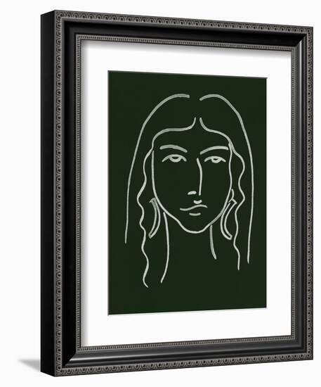 Malachite Portrait VI-Melissa Wang-Framed Art Print