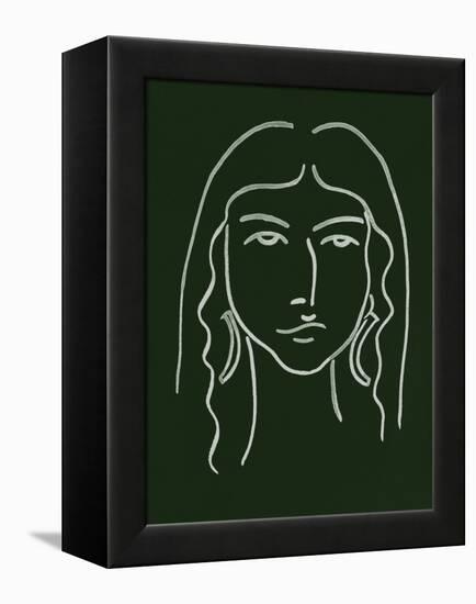 Malachite Portrait VI-Melissa Wang-Framed Stretched Canvas