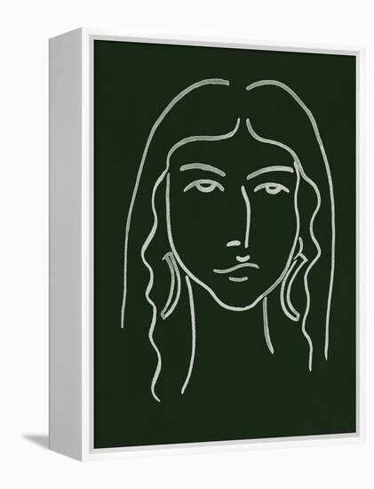 Malachite Portrait VI-Melissa Wang-Framed Stretched Canvas