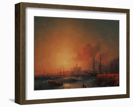 Malaga, 1854-Ivan Konstantinovich Aivazovsky-Framed Giclee Print