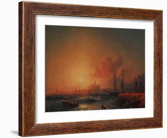 Malaga, 1854-Ivan Konstantinovich Aivazovsky-Framed Giclee Print