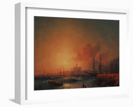 Malaga, 1854-Ivan Konstantinovich Aivazovsky-Framed Giclee Print