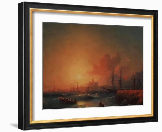 Malaga, 1854-Ivan Konstantinovich Aivazovsky-Framed Giclee Print