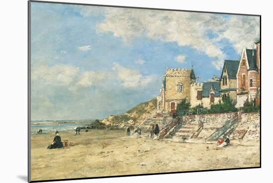 Malakoff Tower and the Shore at Trouville-Eugène Boudin-Mounted Giclee Print