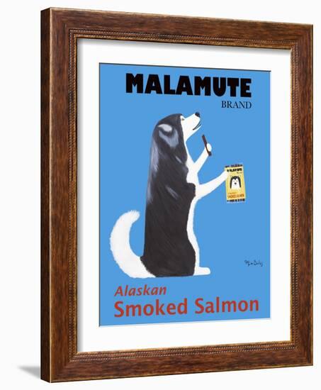 Malamute Salmon-Ken Bailey-Framed Giclee Print